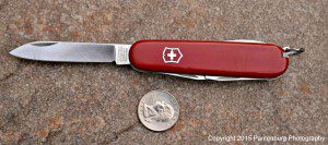 The Swiss Army Knife Tinker is inexpensive, and can do the jobs of a much larger knife.