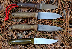 Family portrait: I have tried and tested these L.T. Wright knives and like them very much: From top: next Gen, Genesis, GNS and Rogur River.