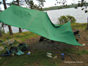 Most people buy tarps that are too small. The splash zone around the edges cuts back on the coverage.