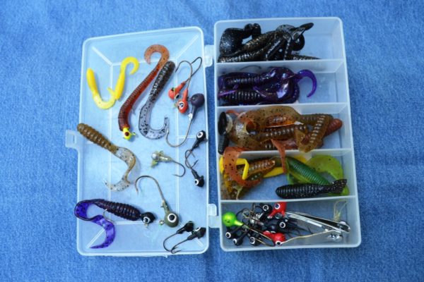 This pocket-sized box holds all the lures I need for a day of smallmouth bass fishing on Oregon's John Day River.