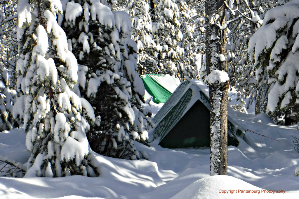 If there is several feet of snow on the ground, securing tent stakes can be really difficult. A deadhead may be your best option.