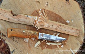 Helle, feather stick