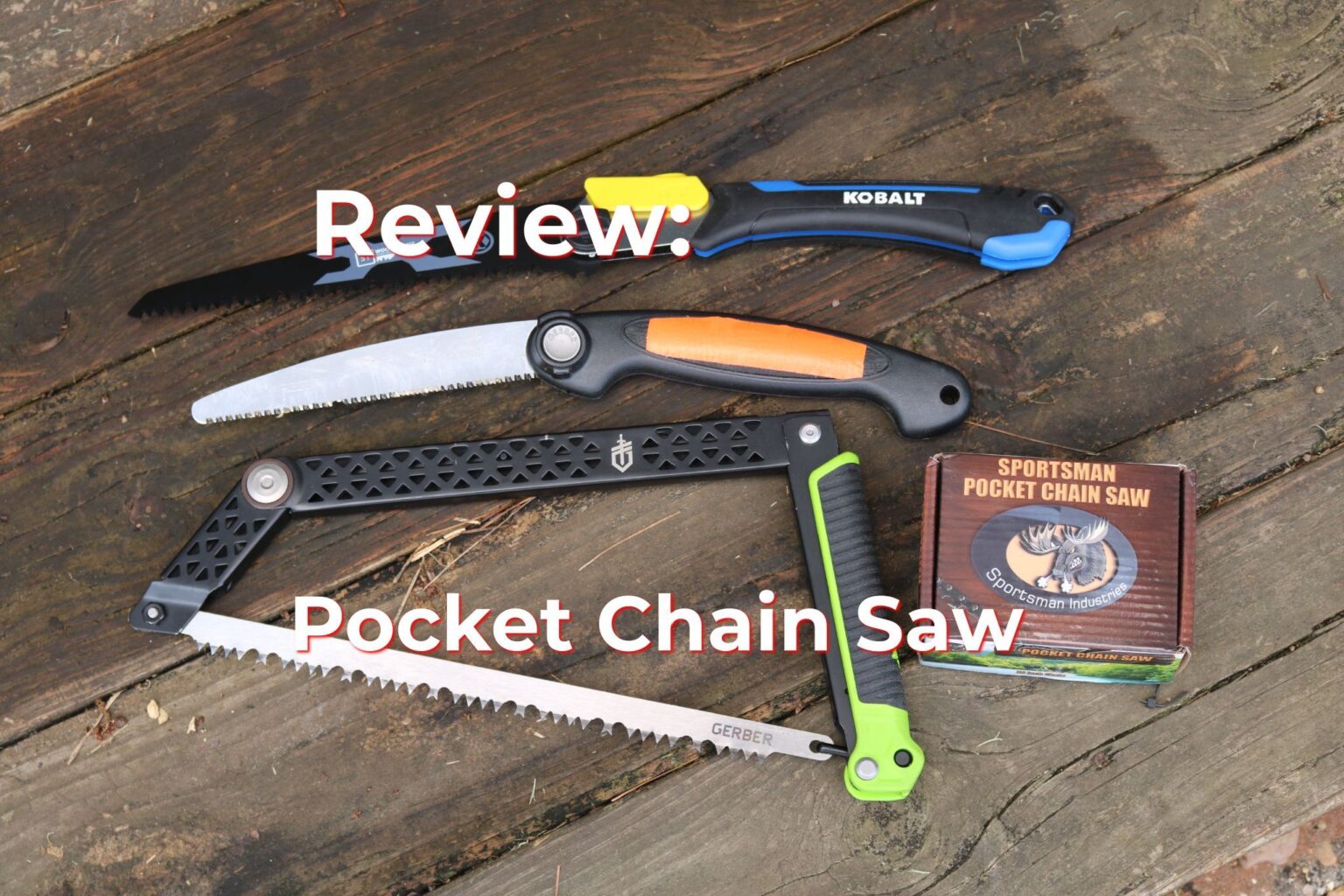 Video Review Sportsman Pocket Chain Saw Powerhouse wood cutter in