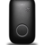 Black EV12 mobile alert device with a large central call button and a front speaker