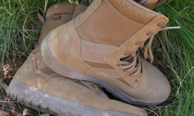 pair of Lem's military tactical boot