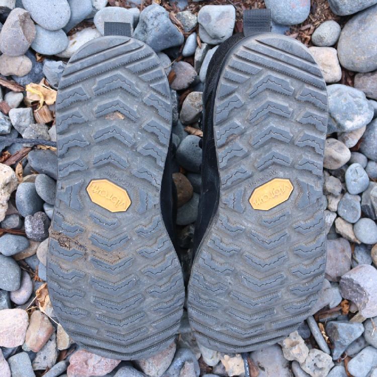 photo of soles of Lem's boots