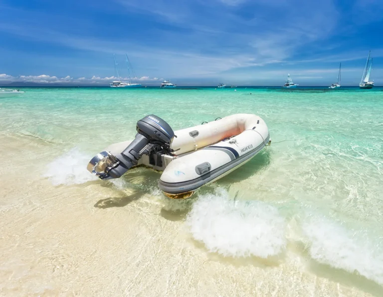 motorized trolling boat for fishing